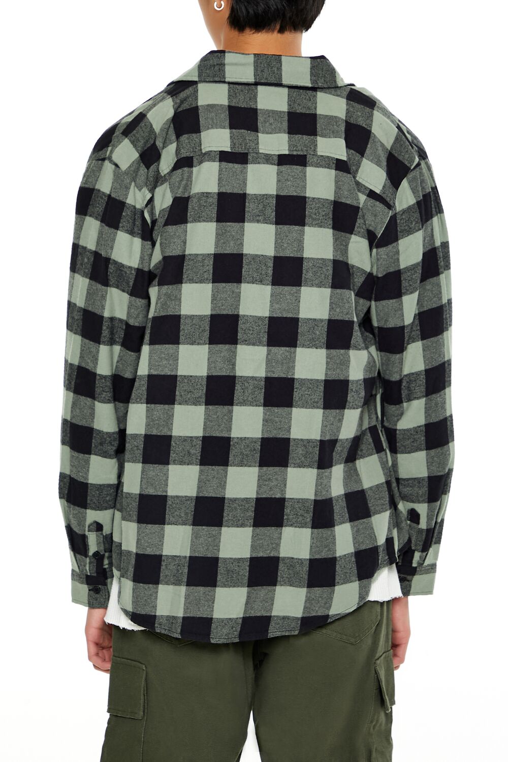 Plaid Curved-Hem Shirt - Image 15