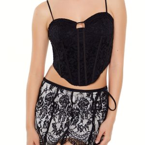 Lace Sweetheart Corset Cami