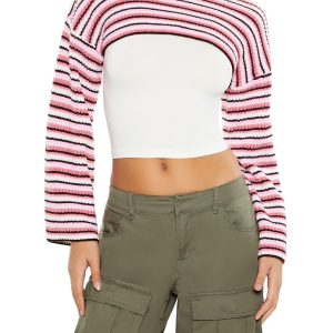 Striped Shrug Sweater