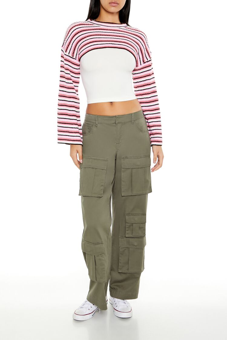 Striped Shrug Sweater - Image 2