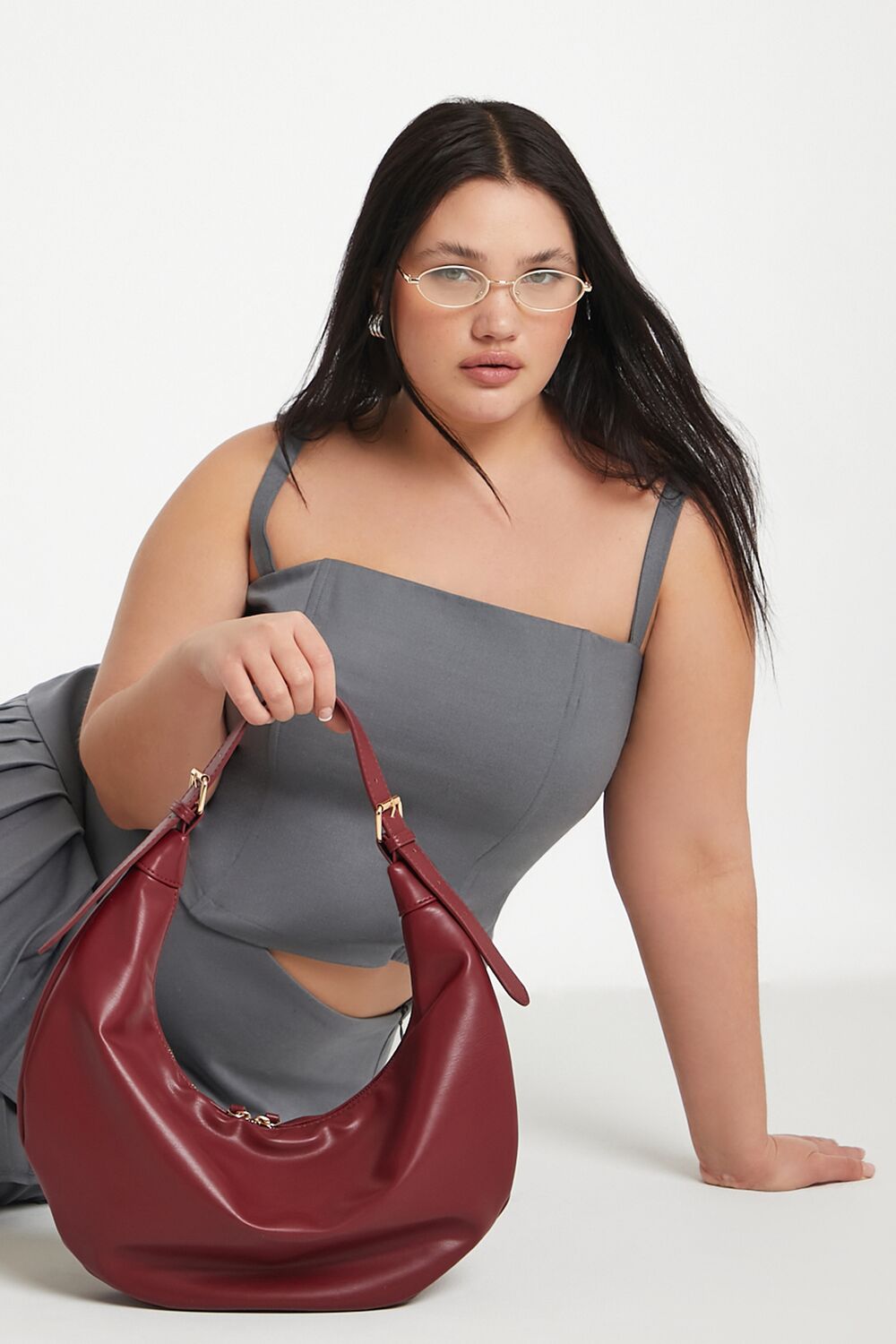 Plus Size Poplin Smocked Cami - Image 11