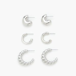 Twisted Hoop Earring Set