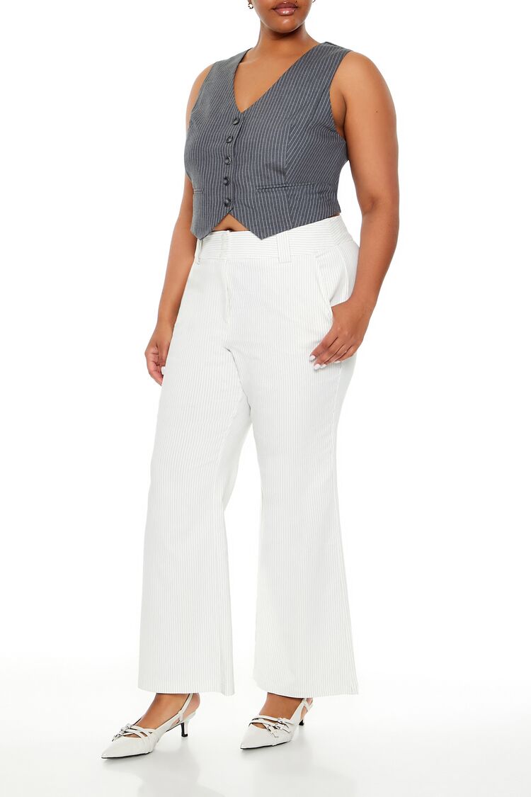 Plus Size High-Rise Trouser Pants - Image 3
