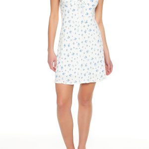 Ditsy Floral Cutout Mini Dress