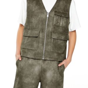 Mineral Wash Cargo Vest