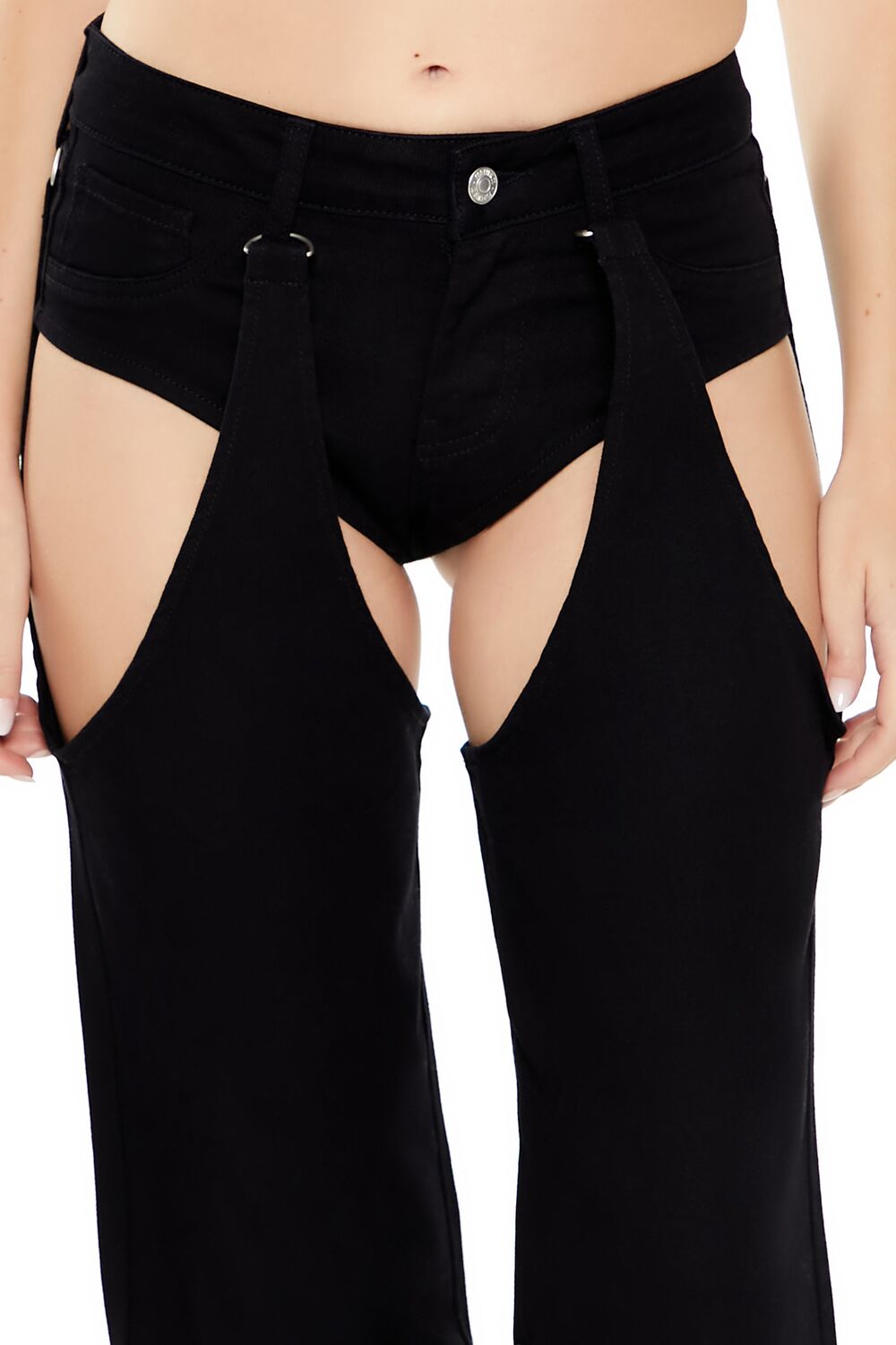 Cutout Mid-Rise Wide-Leg Pants - Image 5