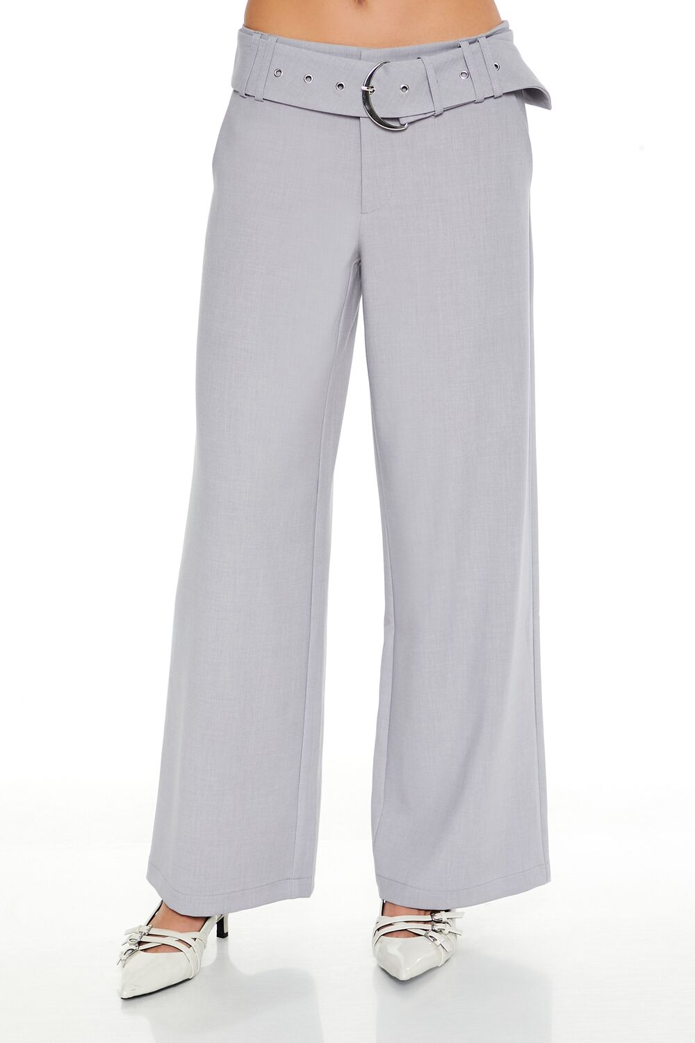 Belted Wide-Leg Pants - Image 2