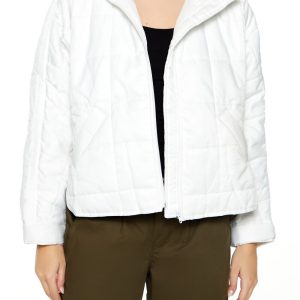 Quilted Dolphin-Hem Jacket