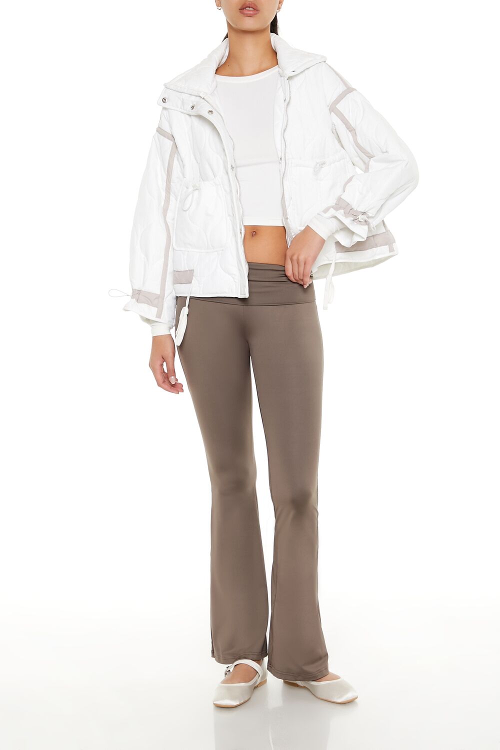 Quilted Two-Tone Puffer Jacket - Image 2