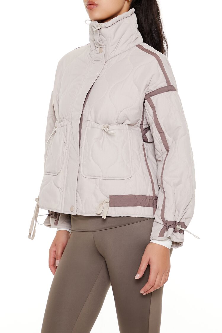 Quilted Two-Tone Puffer Jacket - Image 9