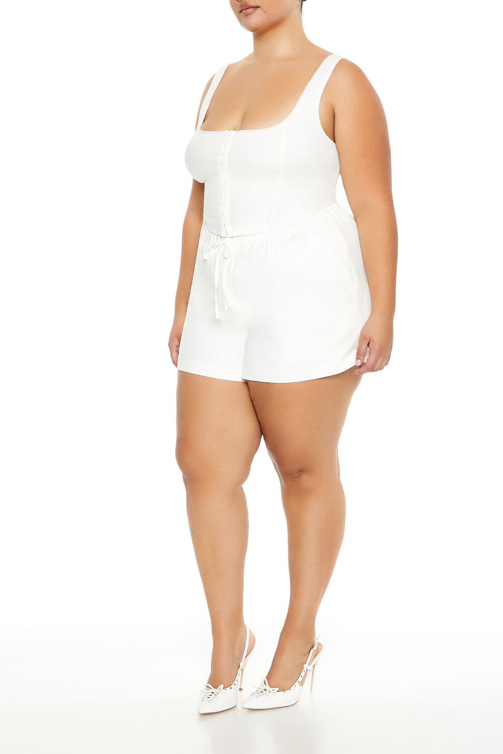 Plus Size High-Rise Pull-On Shorts - Image 3