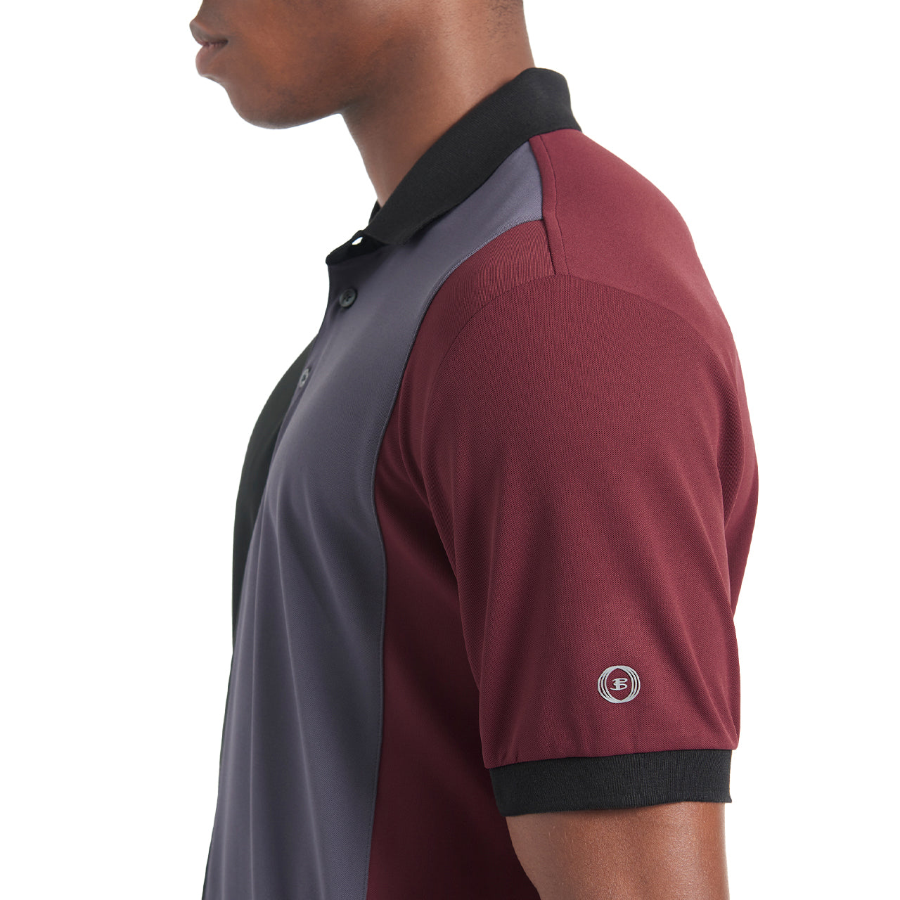 Pique Color Short Sleeve Blocked Polo - Image 4