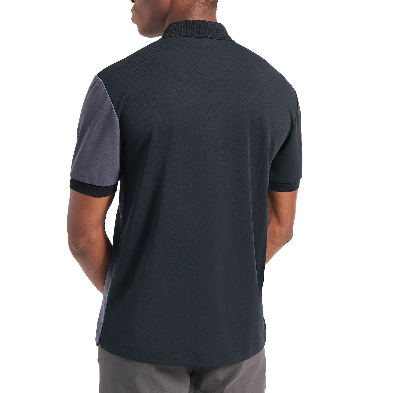 Pique Color Short Sleeve Blocked Polo - Image 6