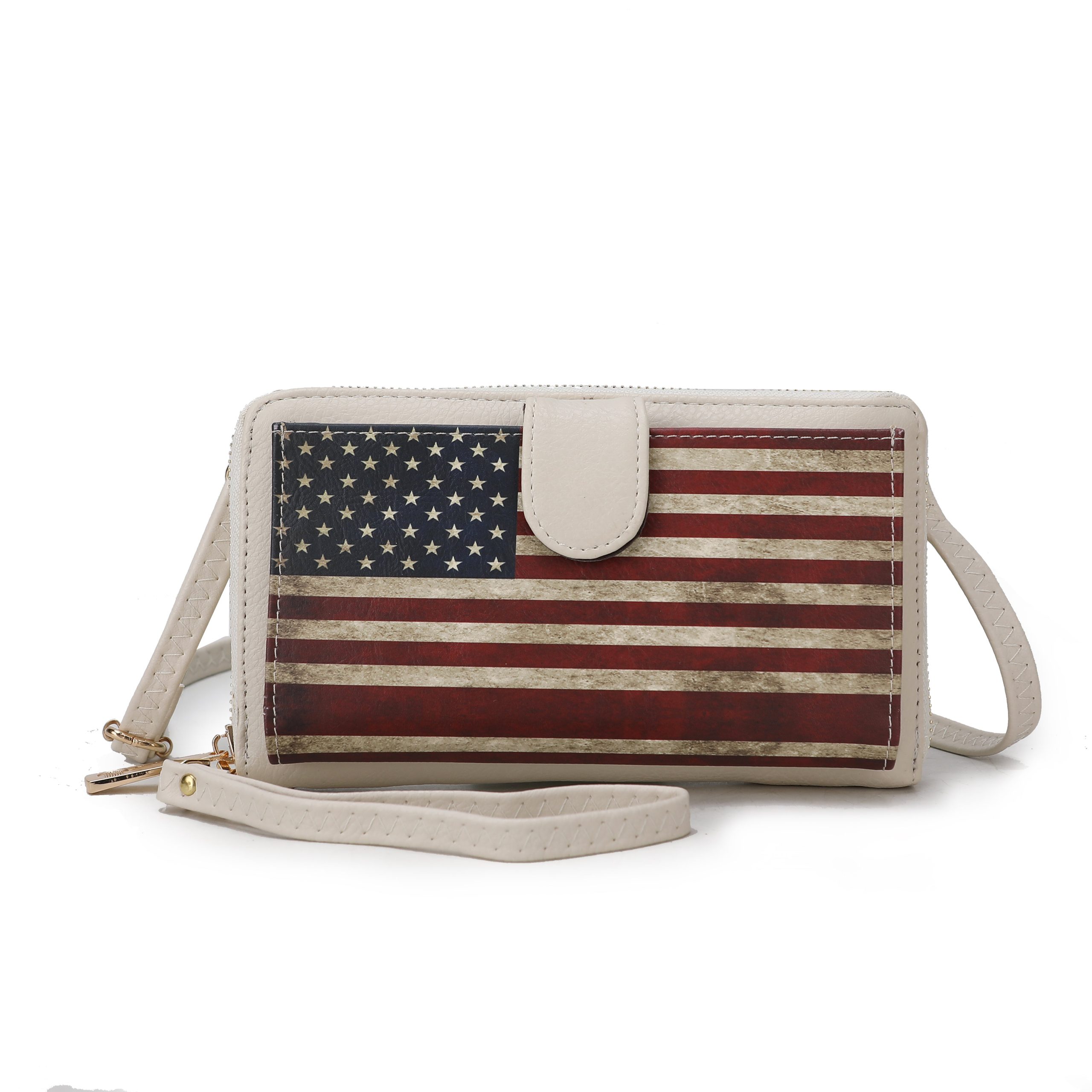 Kiara Printed Flag Phone Crossbody Bag - Image 4