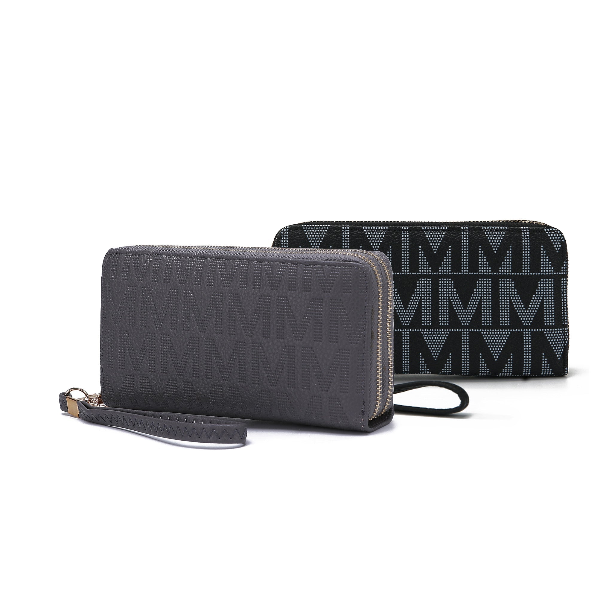 Kathe Embossed M Signature Wallet Wristlet - Image 5