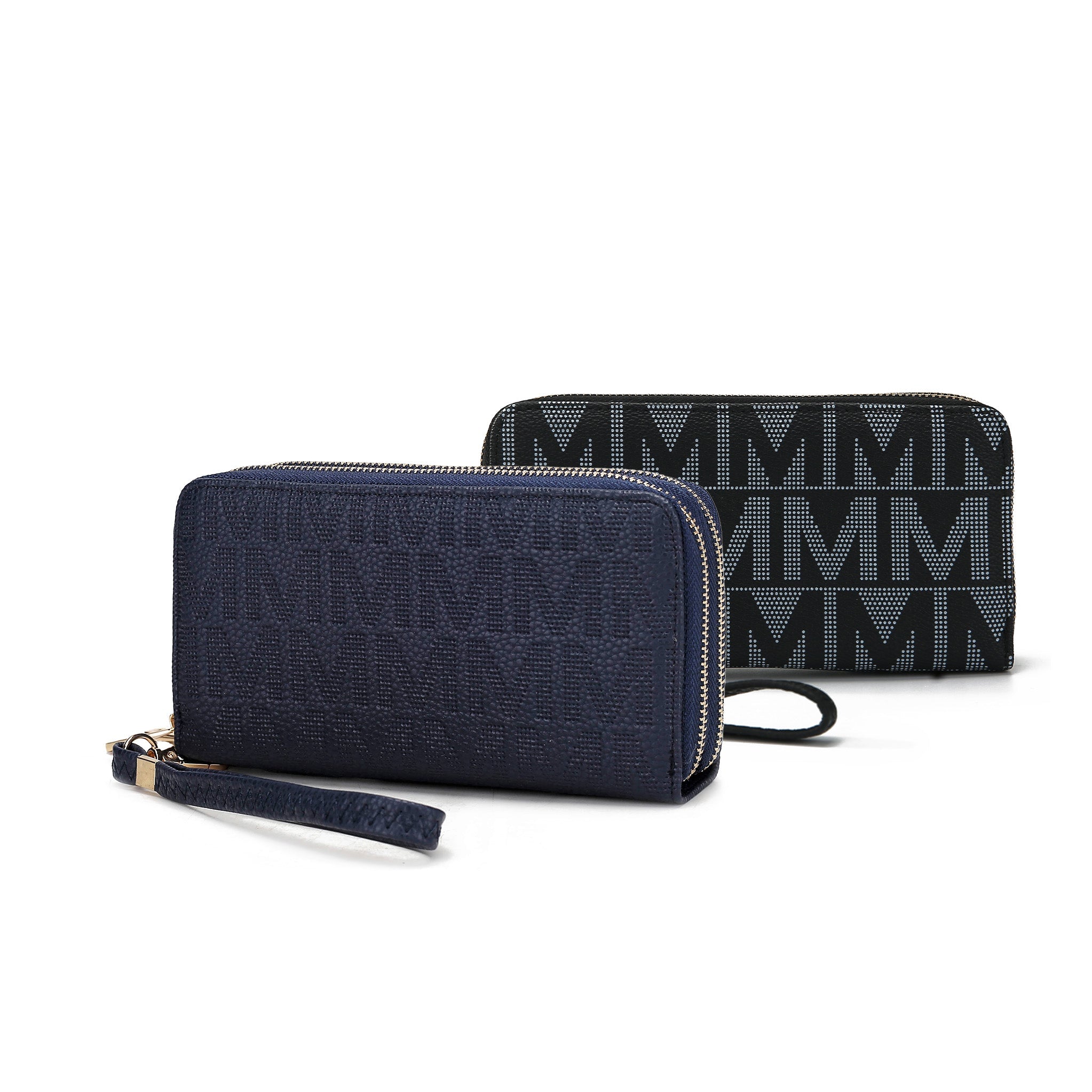 Kathe Embossed M Signature Wallet Wristlet - Image 4