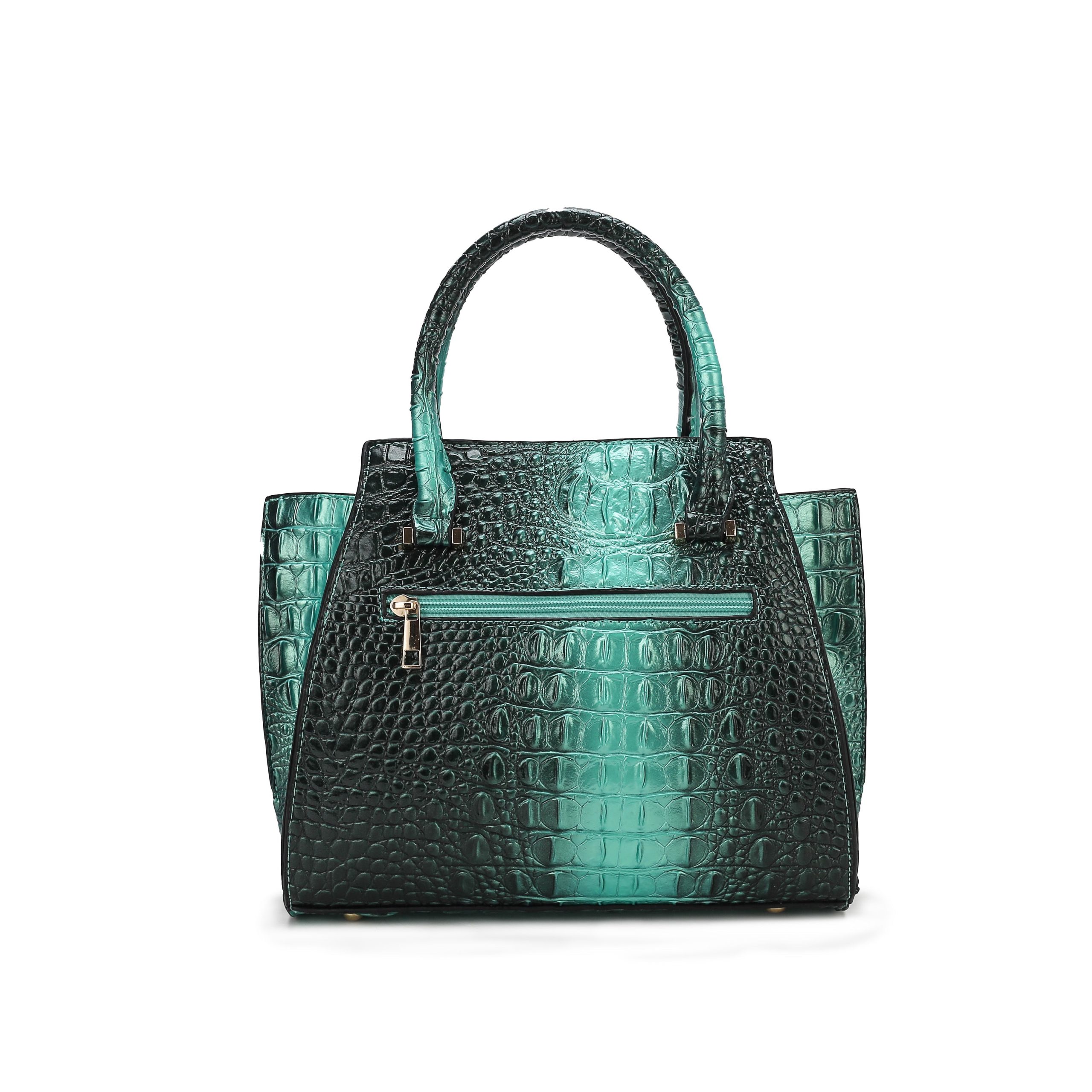 Bently Croc-Embossed Tote and Set - Image 2