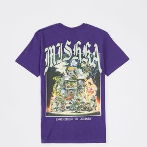 Mishka Haunted Short Sleeve Tee - Purple