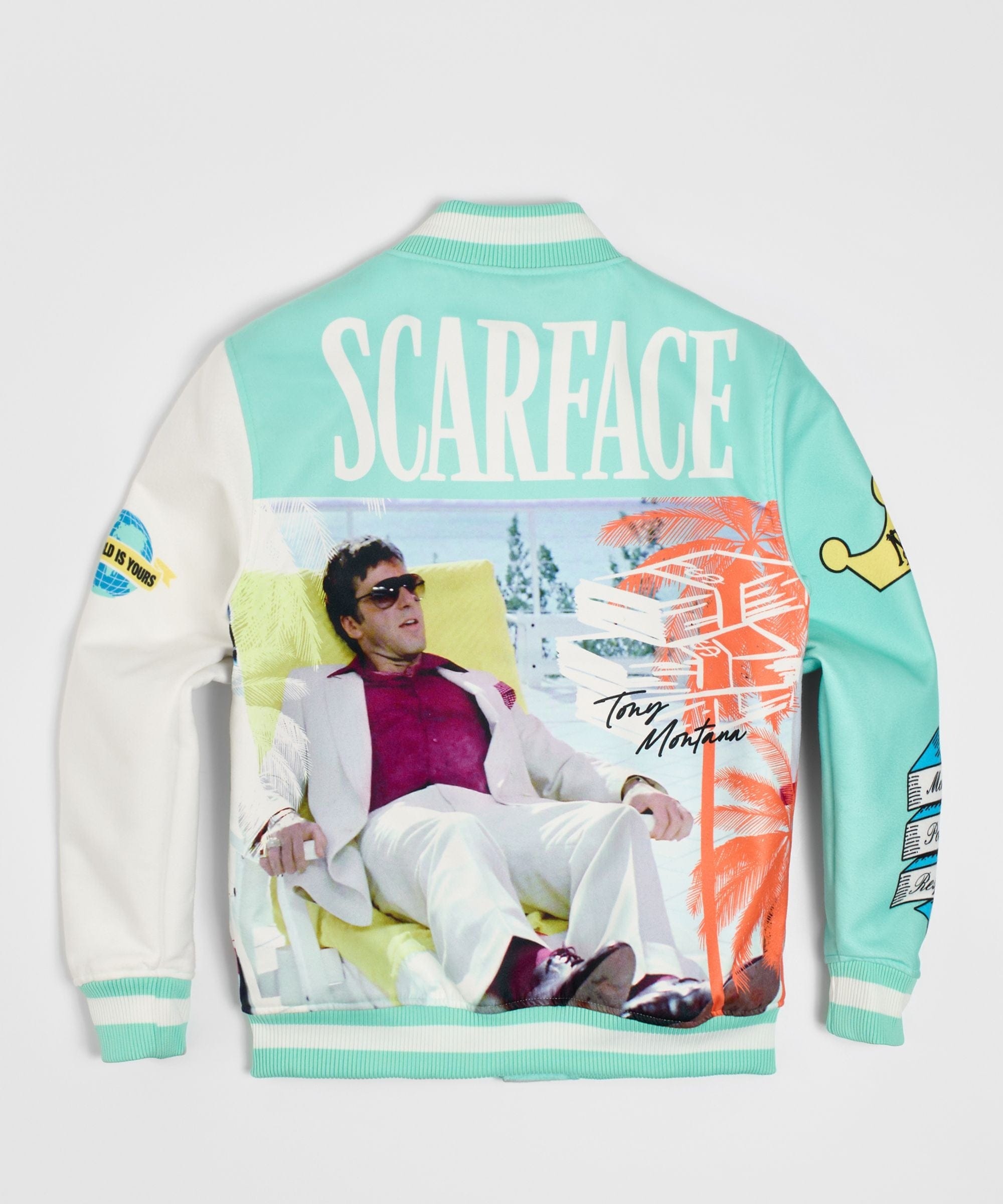 Scarface Retro Varsity Jacket - Multi - Image 6