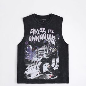Chase the Unknown Muscle Tee - Black