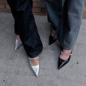 Antonella Embossed Leather Pump