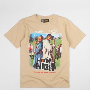 How High Poster Short Sleeve Tee - Sand