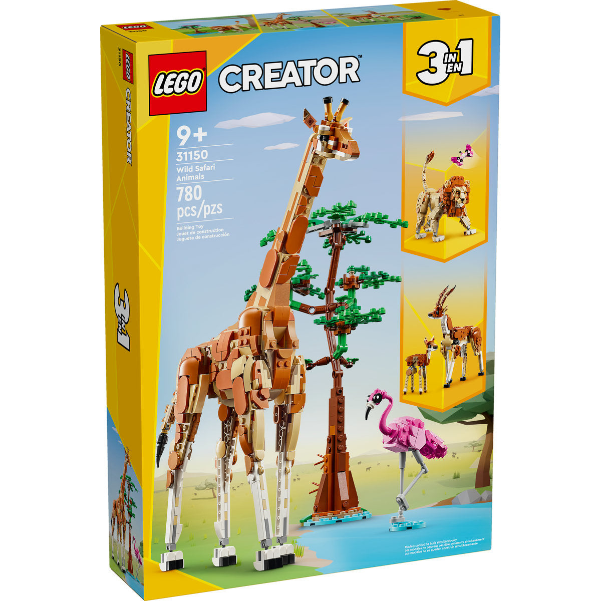 LEGO? Creator Wild Safari Animals 3in1 Set 31150 - Image 2
