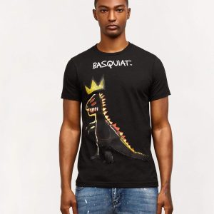 Basquiat??Pez Dino Print Tee - Black
