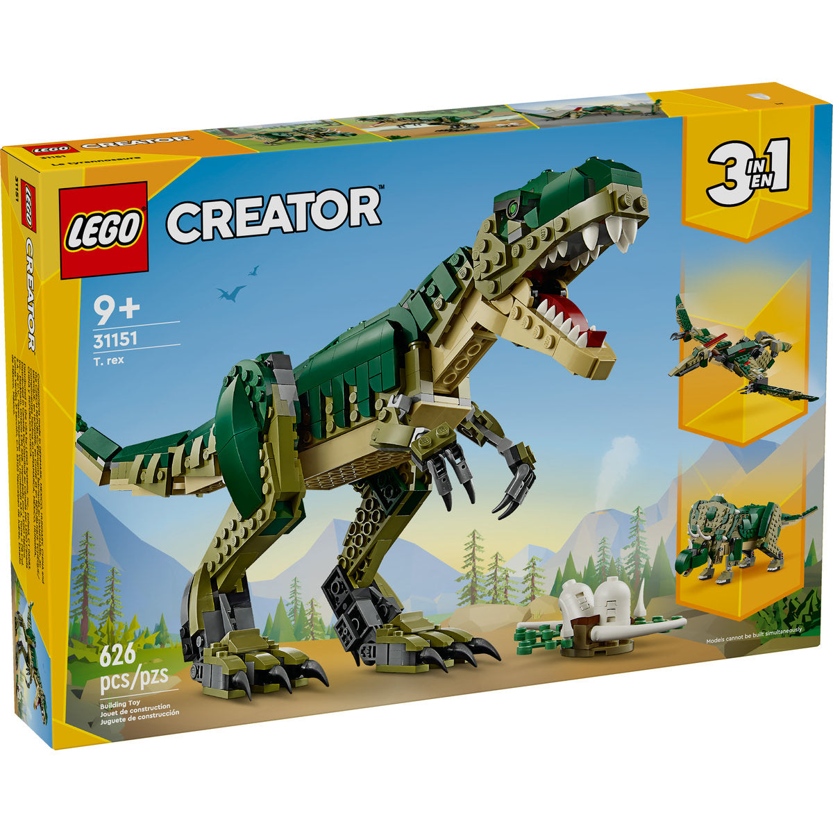 LEGO? Creator 3in1 T. Rex. Dinosaur Toy for Kids 31151 - Image 2