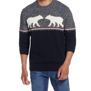 Bear Holiday Sweater Black