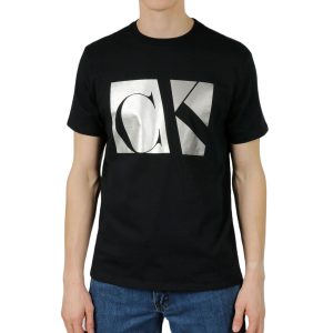 Short Sleeves Matte Metallic Monogram Tee