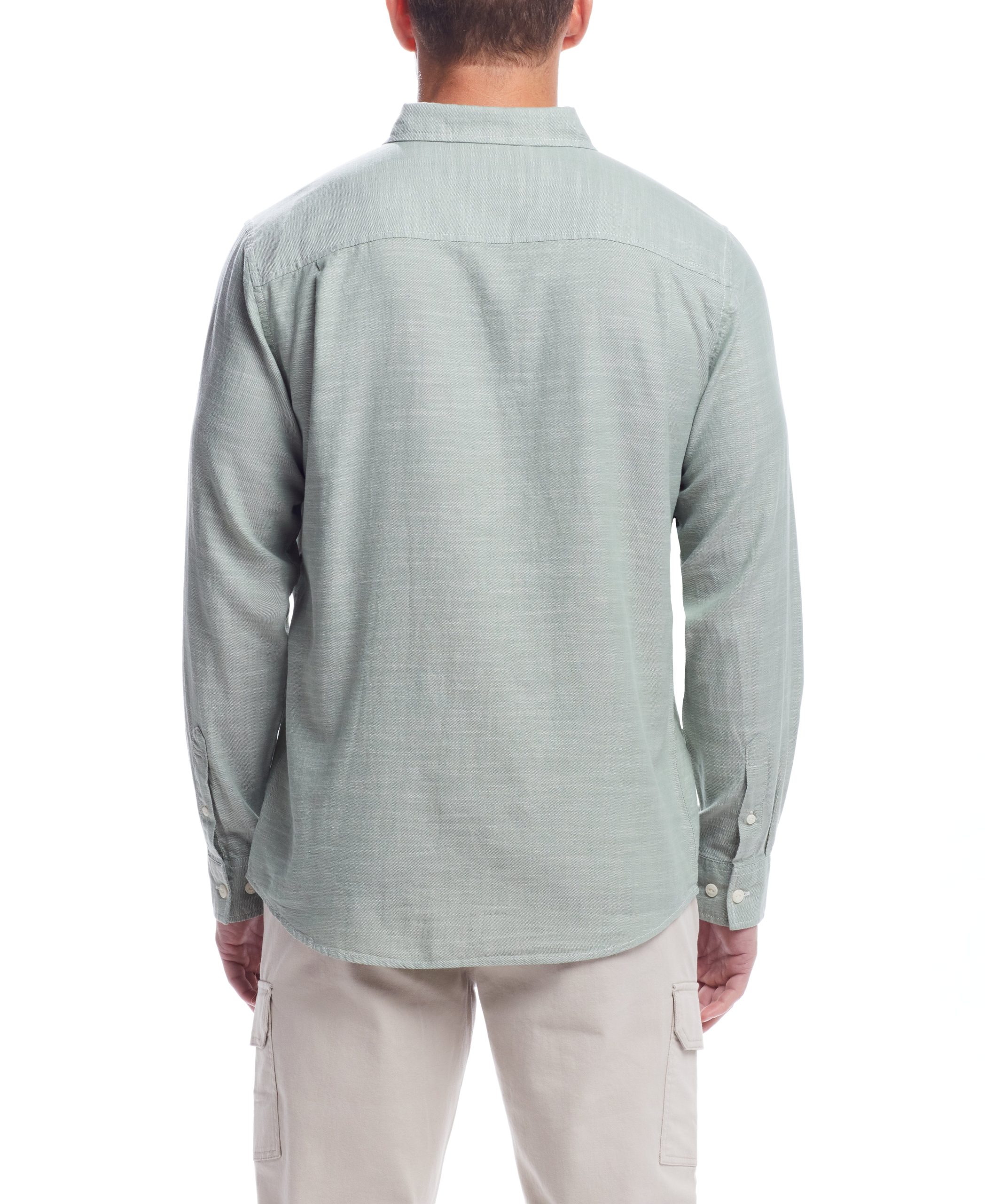 Weatherproof Vintage Men's L/S Solid Cotton Twill Shirt - Image 2