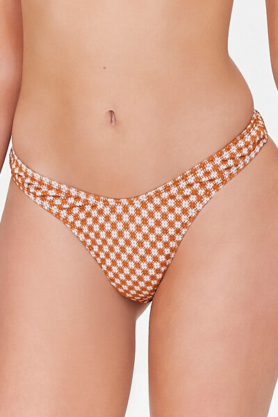 Plaid Low-Rise Bikini Bottoms - Image 4