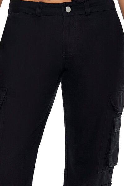 Twill-Low-Rise Cargo Pants - Image 5